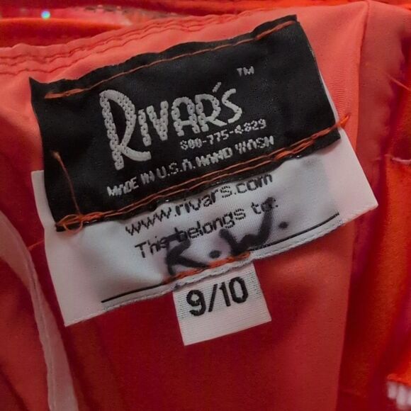 Women's vintage orange & silver sequin crystal sparkly corset top size 9/10 - Picture 2 of 9